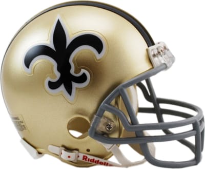 Riddell VSR4 Throwback Mini Helmet Club Saints voor Sport Fanzone
