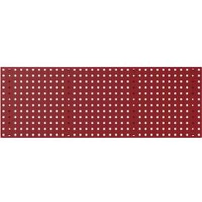 Bodempaneel Perfo 1300, gatgrootte 9,2 x 9,2 mm, B 1300 x D 13 x H 457 mm, gepoedercoat plaatstaal, paars RAL 3004