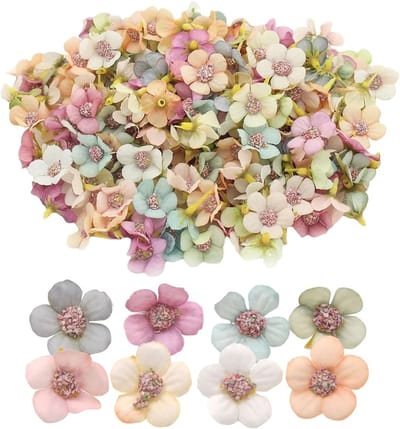 Dailygoods- Kunstbloemen 200 Stuks - Kunstbloemen Boeket - Nep Daisies - Decoratie voor Bruiloften - DIY Bloemen - Multicolour 2.5 cm