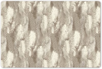 Placemats 45x30 cm - Placemat kunststof - 1 stuk - Slang - Textuur - Zand - Borden onderleggers - Decoratie voor op tafel - Keuken tafeldecoratie accessoires - Vinyl onderlegger - Tafelversiering