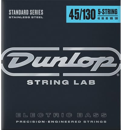 Jim Dunlop Stainless Steel - Basgitaarsnaren - Basgitaar - 5-Snarig - Medium - 45-130