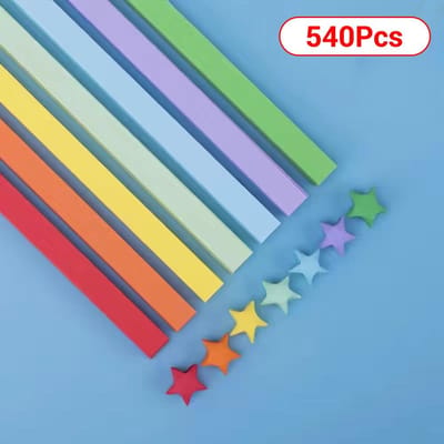 2023 Origami Sterren Papierstroken27Kleuren Vouwpapier Kleurrijk Dubbelzijdig Geluksster Origami DIY Handwerk Maak Huisdecoratie