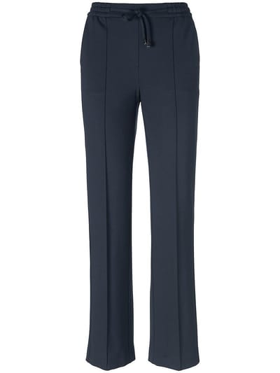 Jersey broek pasvorm Cornelia Van Peter Hahn blauw