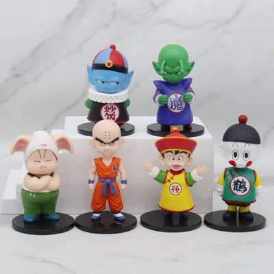 Dragon Ball 10,5 cm Goku Pilaf Chiaotzu Oolong Hol Model Chaofan Jiaozi Karin Sama Sr. Popo Figuur Poppetje Cadeau Premium Kwaliteit gray