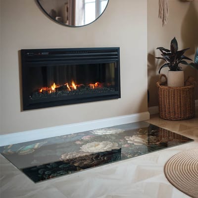 Coloray Vloerplaat Houtkachel - Vloerplaat voor Houtkachel - 140 cm x 70 cm - Vloerplaat Open Haard - Groente Vloerplaat Kachel - Plaat Kachel - Plaat voor Onder Kachel - Kachel Vloerplaat - Onderplaat