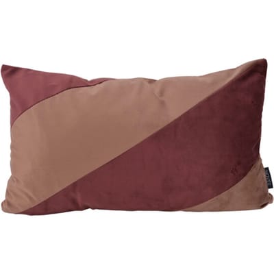 NOVÉE Velvet swirl kastanje / mokka | 30 x 50 cm | kussenhoes | polyester