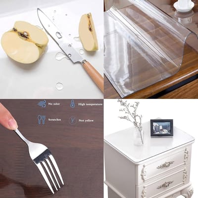 Tafelzeil Protector - Transparante Folie - Tafel Beschermen - 1.5mm Dik - 70x140cm - Helder