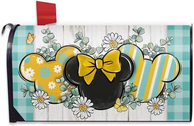 Brievenbus Cover - Brief Box Wrap - Tuin Decoratie - Magnetische Bevestiging - 53 cm x 48 cm - Multicolor