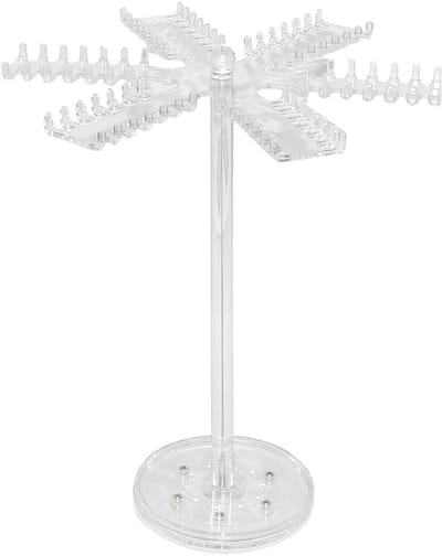Dailygoods- Kettingstandaard 360° draaibaar - Sieradendisplay met 84 haken - Transparant acryl - Eenvoudige opslag - Stevig ontwerp - Handige toegang - Sieradenstandaard