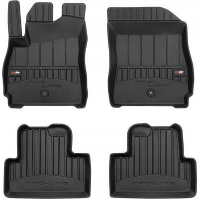 Frogum No.77 Automat / Vloermat - 3D Pasvorm - Geschikt voor Chevrolet Orlando 2010-2018 - TPE Rubber - 4-delig - Hoge Rand 6cm - Zwart