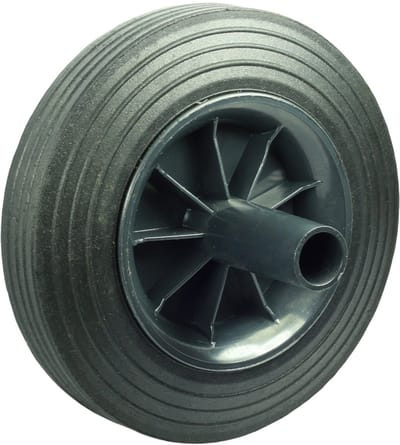 Domino® Zwenkwielen Afvalcontainerwiel - Universal - Rubberen Wiele - Reservewielen Meubelroller Meubelwielen Wieltjes Zwaarlastwiele Trolleywielen