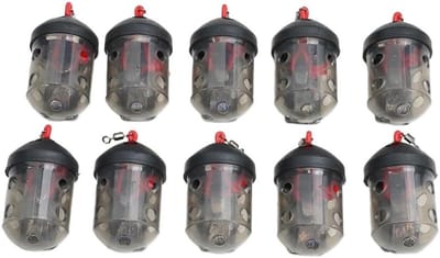 Karper Feeder - Aas Kooi - Karper Vissen - Snelle Vulling - 10 stuks 29 g - Zwart