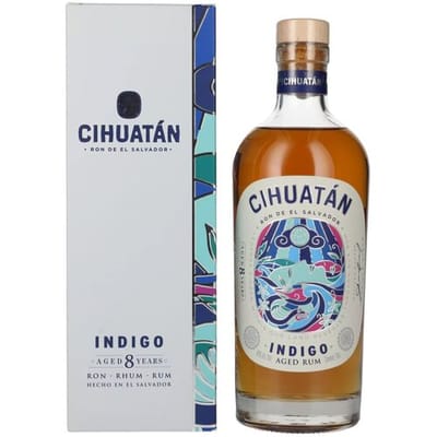 Cihuatán Rum Cihuatán 8 Years INDIGO Rum El Salvador 40% Vol. 0,7l in geschenkverpakking