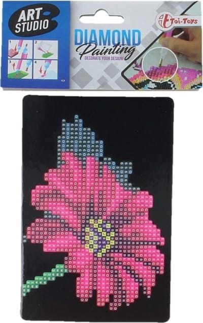 Toi-Toys Diamond Painting Bloem 15 x 10 cm