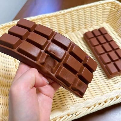 Gesimuleerd Chocolade Knijpspeeltje Pu Zacht En Langzame Terugslag Kantoor Stressverlichtend Speelgoed Hand Ontspanning Cadeau Bureau Decoratie black