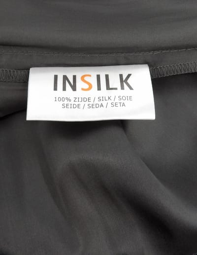 Zijden Kussensloop - Antraciet - 40 x 80 cm - Premium Kwaliteit - inSilk - 100% Zijde - Glad en Soepel - Luxe en Zacht