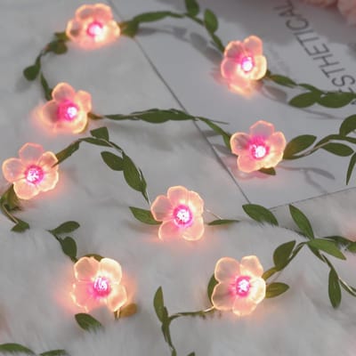 LISM-Kersenbloesem Wisteria Lamp 3m 30mm Solar Tuin Decoratieve Lamp Afstudeerlamp Slaapkamer Decoratielamp met Afstandsbediening Bruiloft Verjaardagsfeest Cadeau