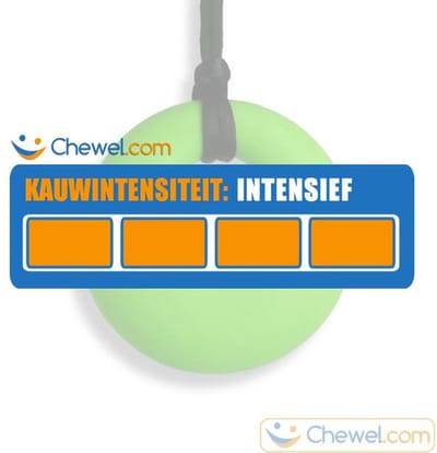 Ronde Bijtketting Kauwketting | Rond | Cirkel | Round | Limegroen | Chewel ®