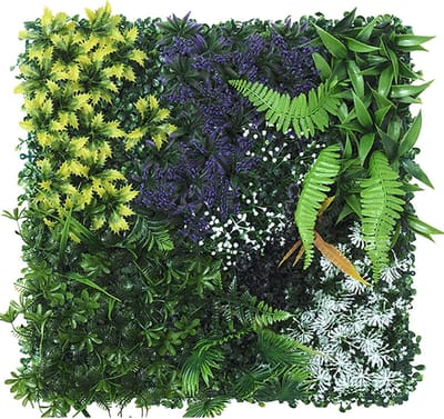 Kunstgras Panelen - Wanddecoratie Groen - Muur Aankleden - Realistisch Uiterlijk - 12 Stuks 50x50cm - Groen
