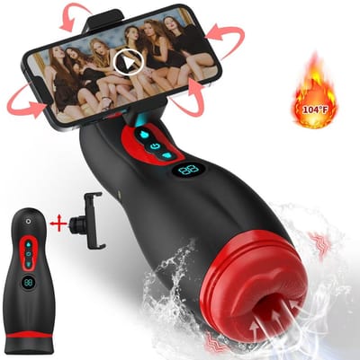 Masturbator XL - Zuig en Tril Functie - Telefoonhouder