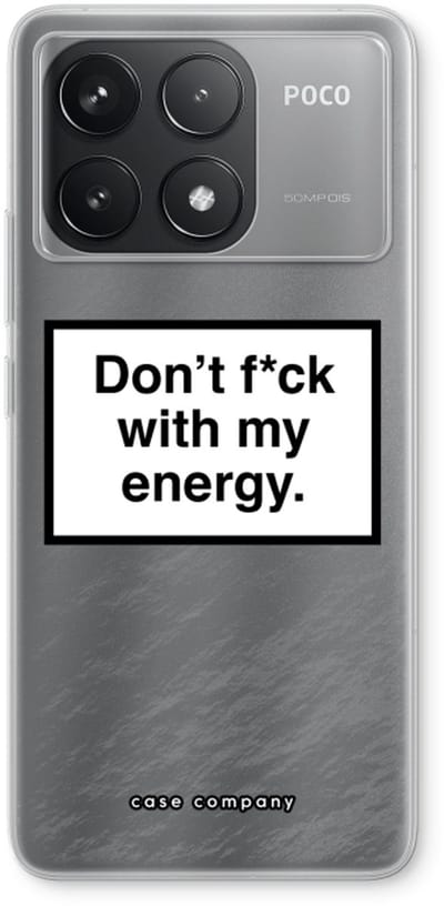 Case Company® - Hoesje geschikt voor Xiaomi Poco F6 Pro hoesje - My energy - Soft Cover Telefoonhoesje - Bescherming aan alle Kanten en Schermrand