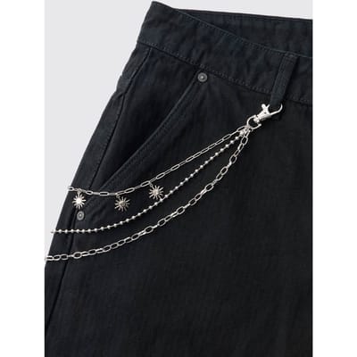 Tribale Zon Jeans Ketting | Silver