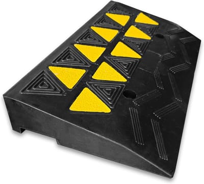 Drempelhulp 8 cm Hoogte met Lichtgevende Markering voor Rolstoel en Kinderwagen