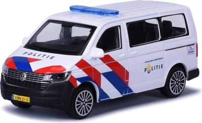 Bburago T6.1 Bus Politie NL 2020 - schaalmodel - modelauto - schaal 1:43 - wit/rood/blauw