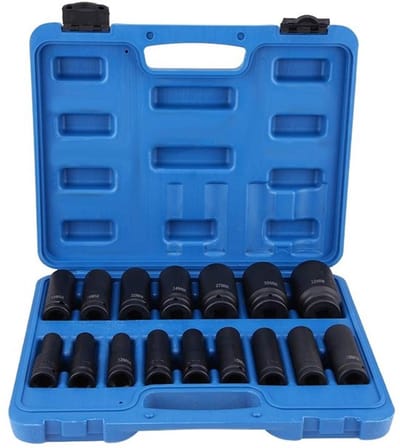 Dailygoods- Schokschroevendraaiermoeren set 16-delig - 1/2 inch