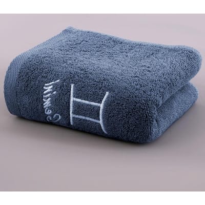 Katoenen handdoek verdikt sterrenbeeld borduurwerk paar volwassen waterabsorberend zacht gezicht wassen katoenen gezichtshanddoek 35*75C±2