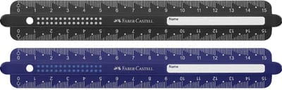 FABER-CASTELL liniaal DOTS, 150 mm, kleuren assorti