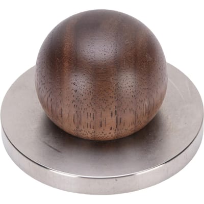 Mini Koffietamper met Houten Handvat 304 Roestvrij Staal Koffiegrond Persgereedschap voor Café Huis 51MM gray