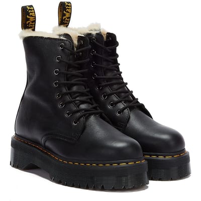 Shop Voor Dr. Martens Jadon Pisa Gevoerde Dames Zwarte Laarzen