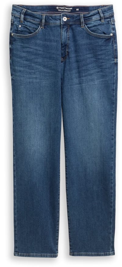 Tom Tailor - Plus Size - Straight jeans - Maat 46 - Clean Mid Stone Blue Denim