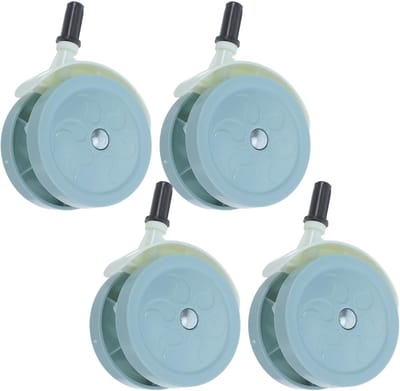 Babywagen Achterwielen - Loopwagen Zwenkwielen - Kinderwagen Onderdelen - Universele Pasvorm - 4 Stuks - Groen