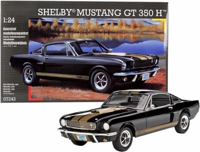 Thuys – Modelbouw Auto – Bouwpakket – Shelby Mustang GT 350 Schaal H – 90 x 54 x 17cm – Zwart