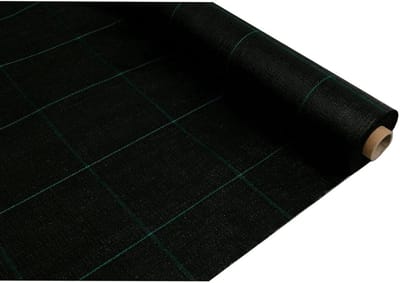 Onkruidbescherming Net - Wering Bodembedekker - Gazon Onderhoud - Hoge Kwaliteit Materiaal - 1 x 25 m - Zwart
