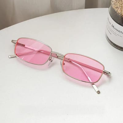 Mode Kleine Rechthoekige Zonnebril Mannen Vrouwen Vierkant Rijden Zonnebril Luxe Merk Metalen Frame Oogwerk Sonnenbrillen Herren