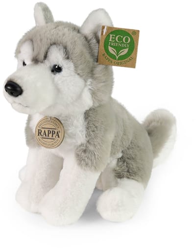 Rappa Eco Friendly Serie - Pluchen Husky - 23 cm - Zacht Pluche - Milieuvriendelijk