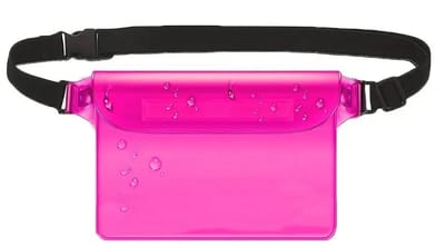 Waterdichte Heuptas I Running Belt I Met Smartphonehouder I Doorzichtig I Fanny Pack I Hardlooptas I Roze
