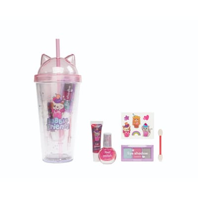 Bubble Friends beker gevuld met make up