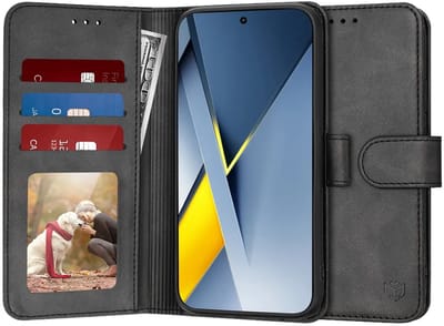 Hoesje geschikt voor Xiaomi Poco F8 Ultra - Techsuit Diary Book Wallet Case - Zwart