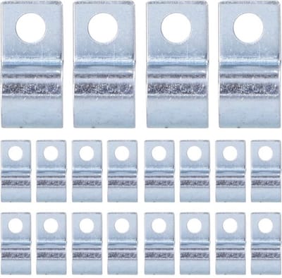 Dailygoody - Enkele Gat Buisklem - Roestvrij Staal - 20 Stuks
