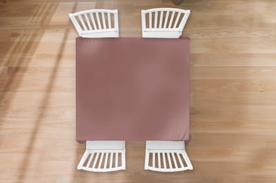 Tafelkleed - Tafellaken - 100x100 cm - Terracotta - Patronen - Roze - Binnen en Buiten