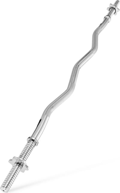 Gymtek® Curlstang, Halterstang - 120 cm lengte, O 28 mm - Heavy-Duty Halterstang voor Thuisgymnastiek, Workout
