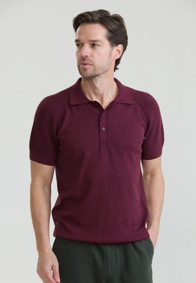 Felix Hardy Polo Shirt Korte Mouwen 100% Katoen Heren Bordeaux - M