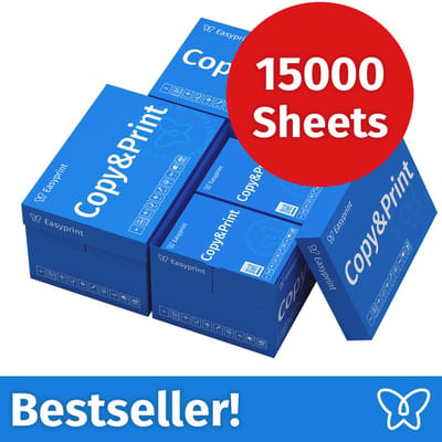 NIEUW: Easyprint Printerpapier Kopieerpapier 15000 Vel 30 x 500 A4 Premium Extra Wit CIE 160 Testwinnaar PEFC-gecertificeerd