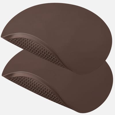 Magnetronmat Siliconen - Onderzetter Pannenlap - Keuken Beschermen - Hittebestendig Flexibel - 30 cm Rond - Bruin