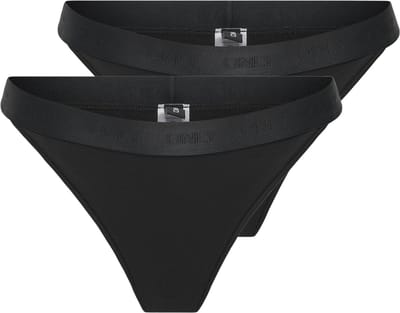 ONLY - ONLCOOL COTTON THONG 2-PACK ACC - Meisjes - Slips