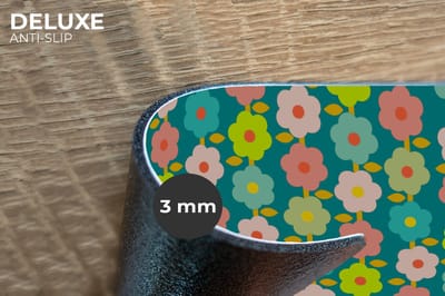 Placemats - 6 stuks - 45x30 cm - Placemat kunststof - Patroon - Bloemen - Retro - Jaren 70 - Borden onderleggers - Decoratie voor op tafel - Keuken tafeldecoratie accessoires - Vinyl onderlegger - Tafelversiering
